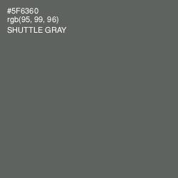 #5F6360 - Shuttle Gray Color Image